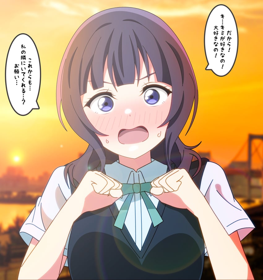 asaka karin (love live! and 1 more) drawn by shinonome_sakura