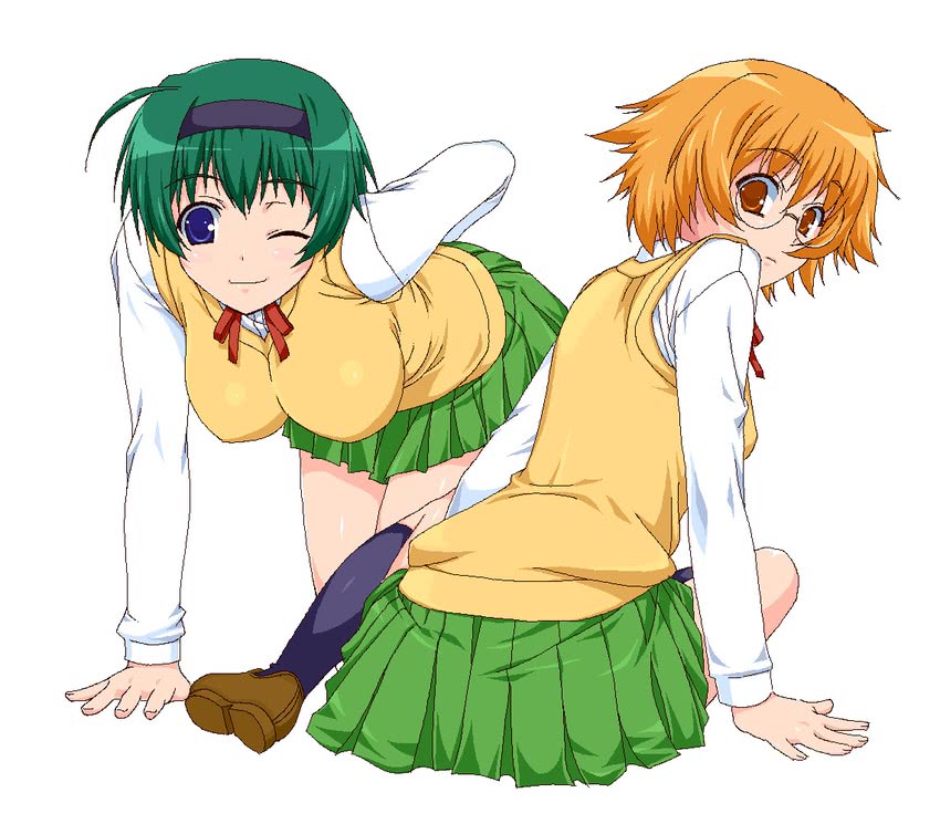 yoshioka chie and yamada michiru (to heart and 1 more) drawn by shichimenchou