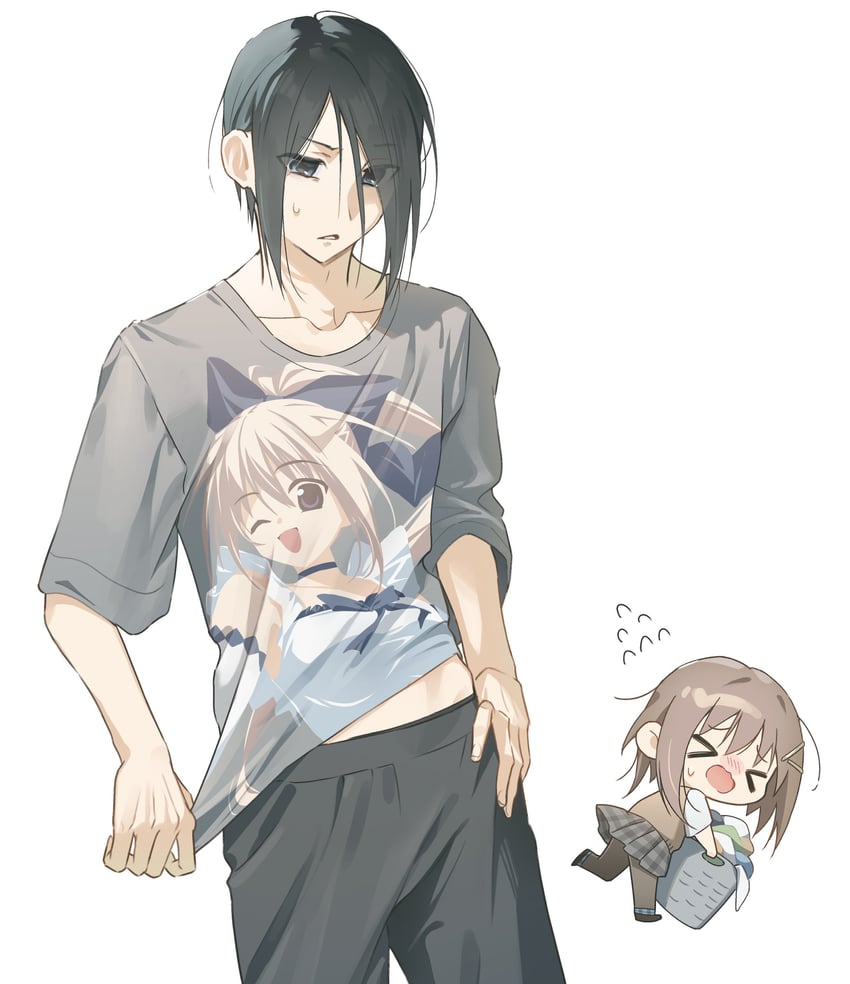 mamiya hasaki, yuuki tomosane, and riruru (subarashiki hibi) drawn by mofukoke