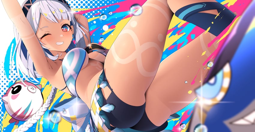 mualani (genshin impact) drawn by tetori_(tetolisto)