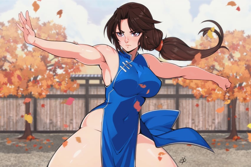 hong xiu ying (shenmue and 2 more) drawn by delux_drawings