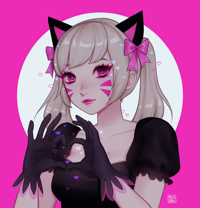 d.va and black cat d.va (overwatch and 1 more) drawn by shari_cote