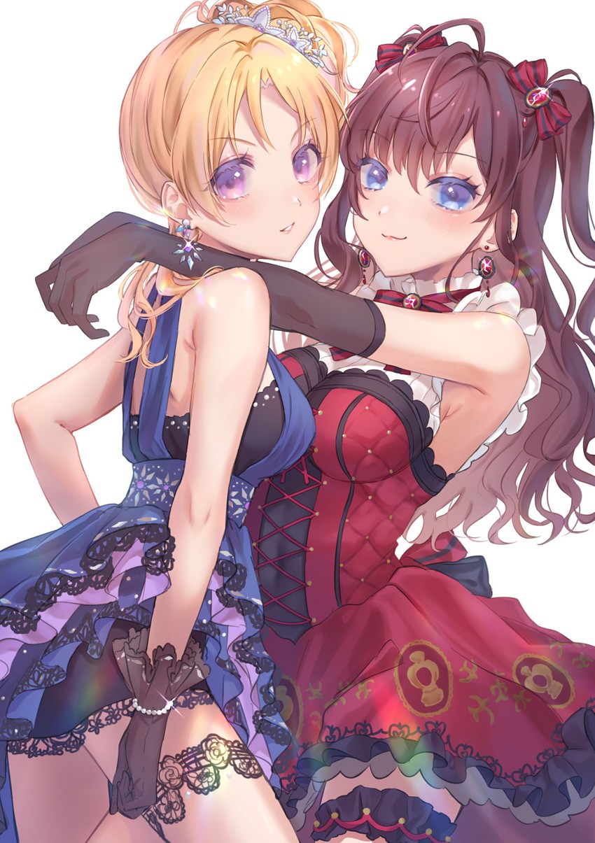 ichinose shiki and kiryu tsukasa (idolmaster and 2 more) drawn by anoa