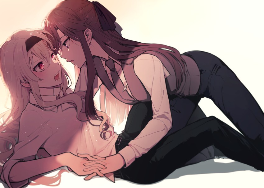 saijou claudine and tendou maya (shoujo kageki revue starlight) drawn by kuma_(bloodycolor)