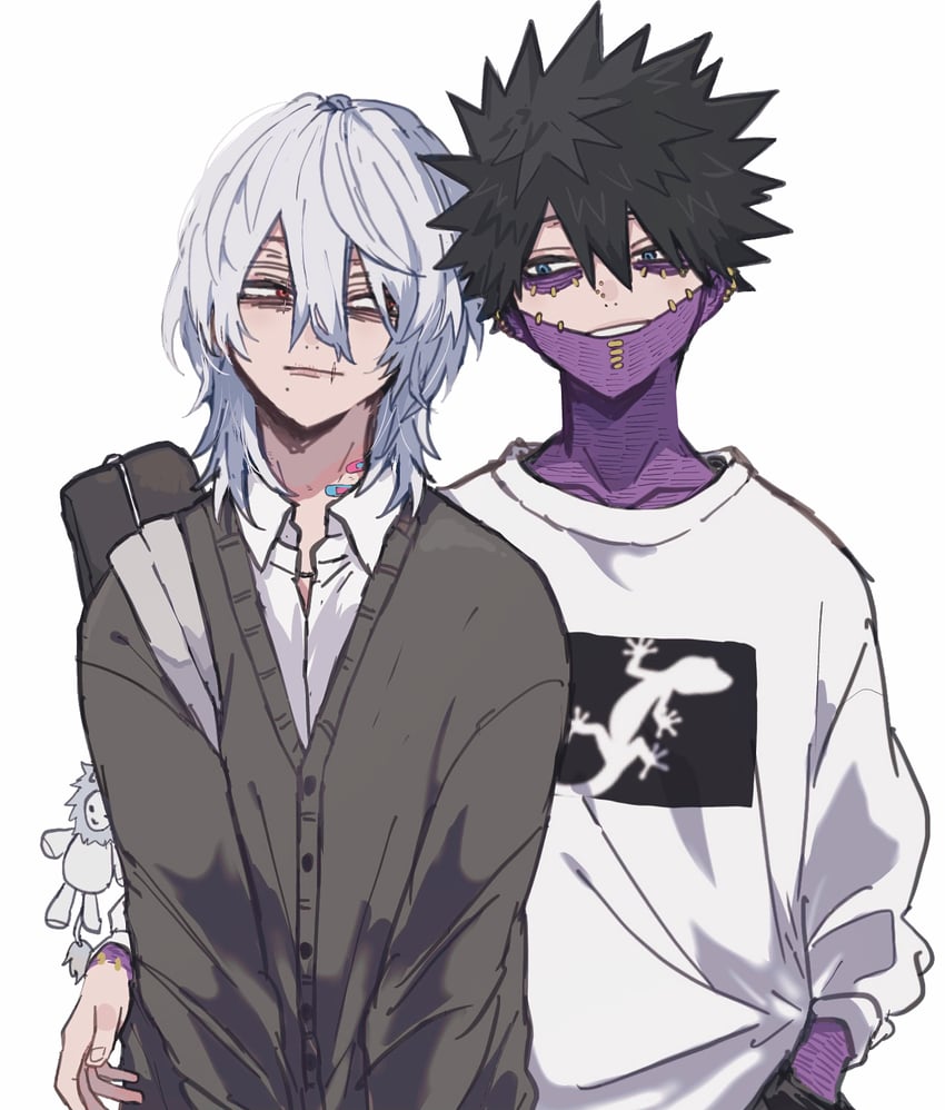 dabi and shigaraki tomura (boku no hero academia) drawn by ametaro_(ixxxzu)