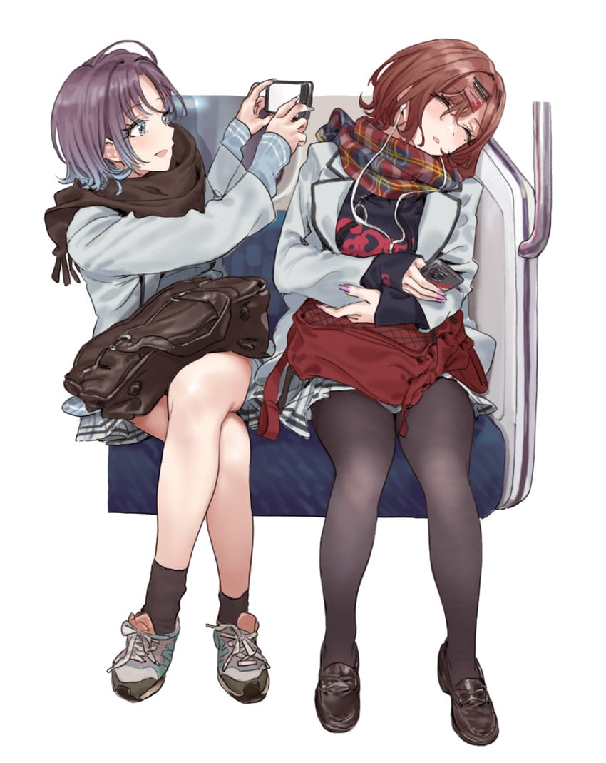 higuchi madoka and asakura toru (idolmaster and 1 more) drawn by hamedoragon