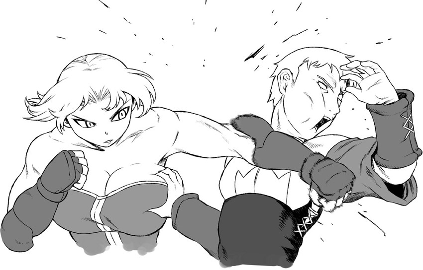 monk and argath thadalfus (final fantasy and 1 more) drawn by tsukudani_(coke-buta)