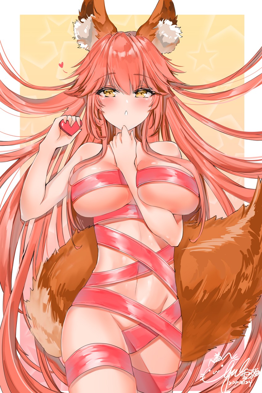 tamamo and tamamo no mae (fate and 1 more) drawn by yukineko1018
