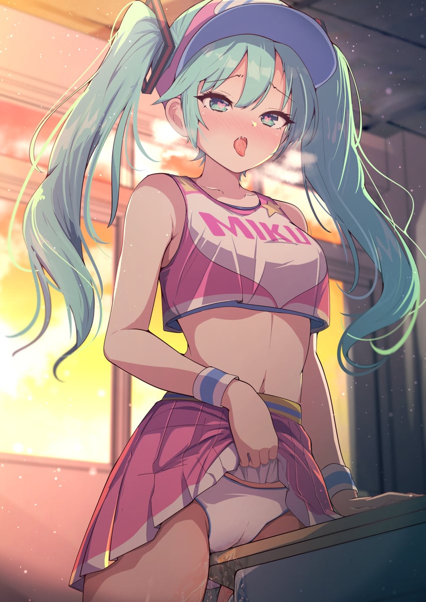 hatsune miku (vocaloid and 1 more) drawn by darumoon