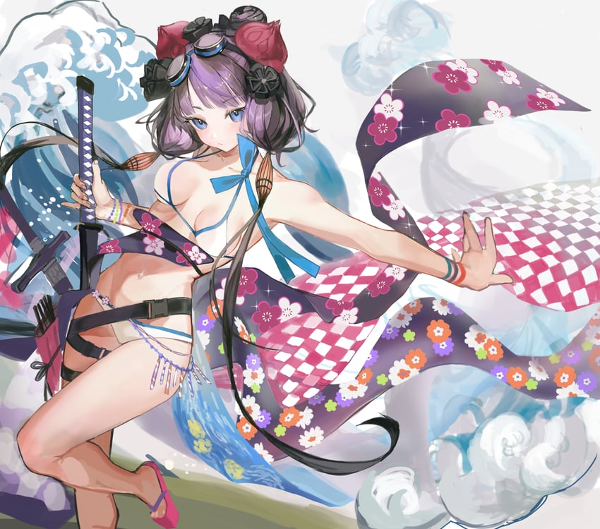 katsushika hokusai (fate and 1 more) drawn by akalee