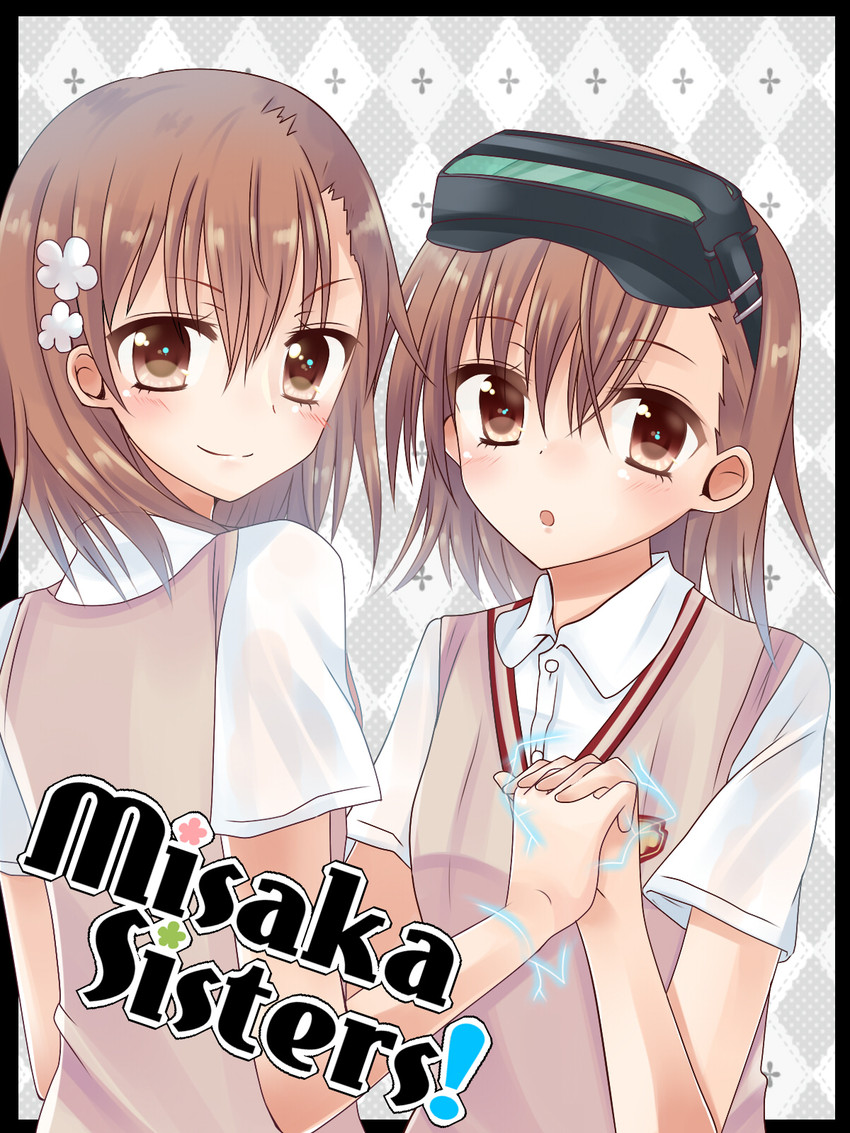 misaka mikoto and misaka imouto (toaru majutsu no index and 1 more) drawn by sagiri_neon