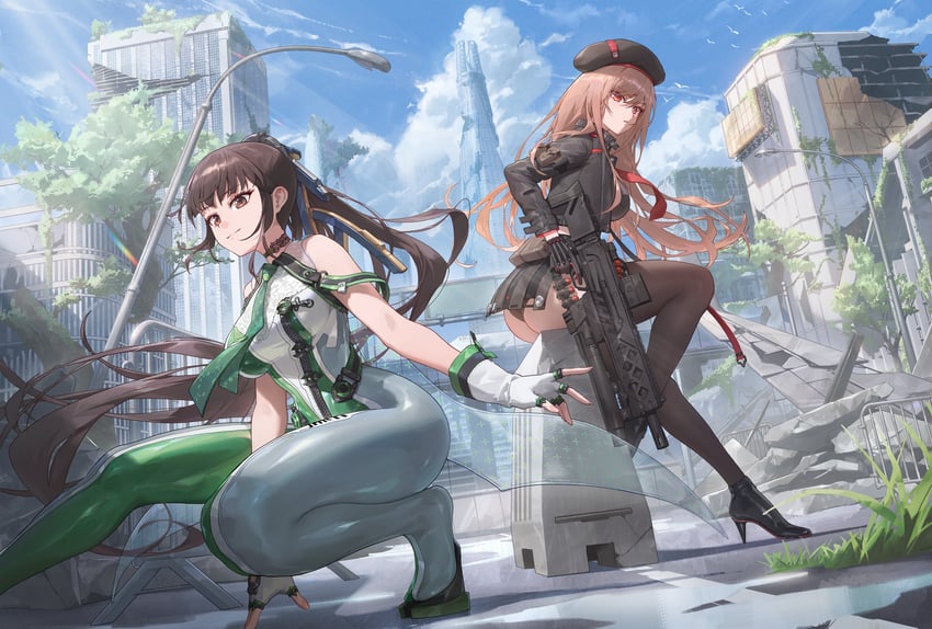 rapi and eve (goddess of victory: nikke and 1 more) drawn by free_style_(yohan1754)