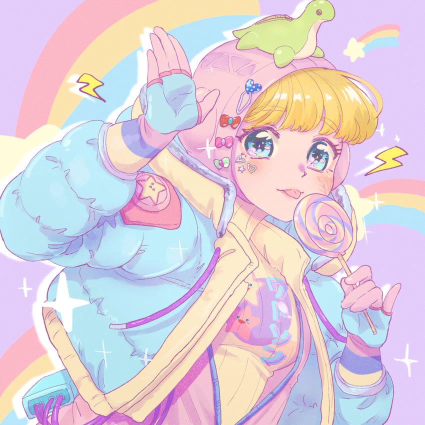 wattson and kawaii voltage wattson (apex legends) drawn by kogane_mushi