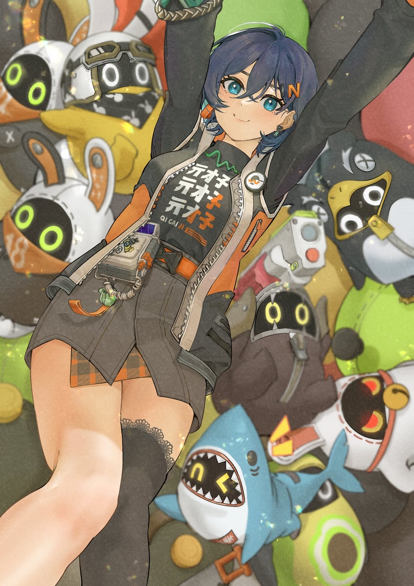 belle, eous, amillion, sharkboo, bangboo 18, and 5 more (zenless zone zero) drawn by duang_(user_tsag8258)