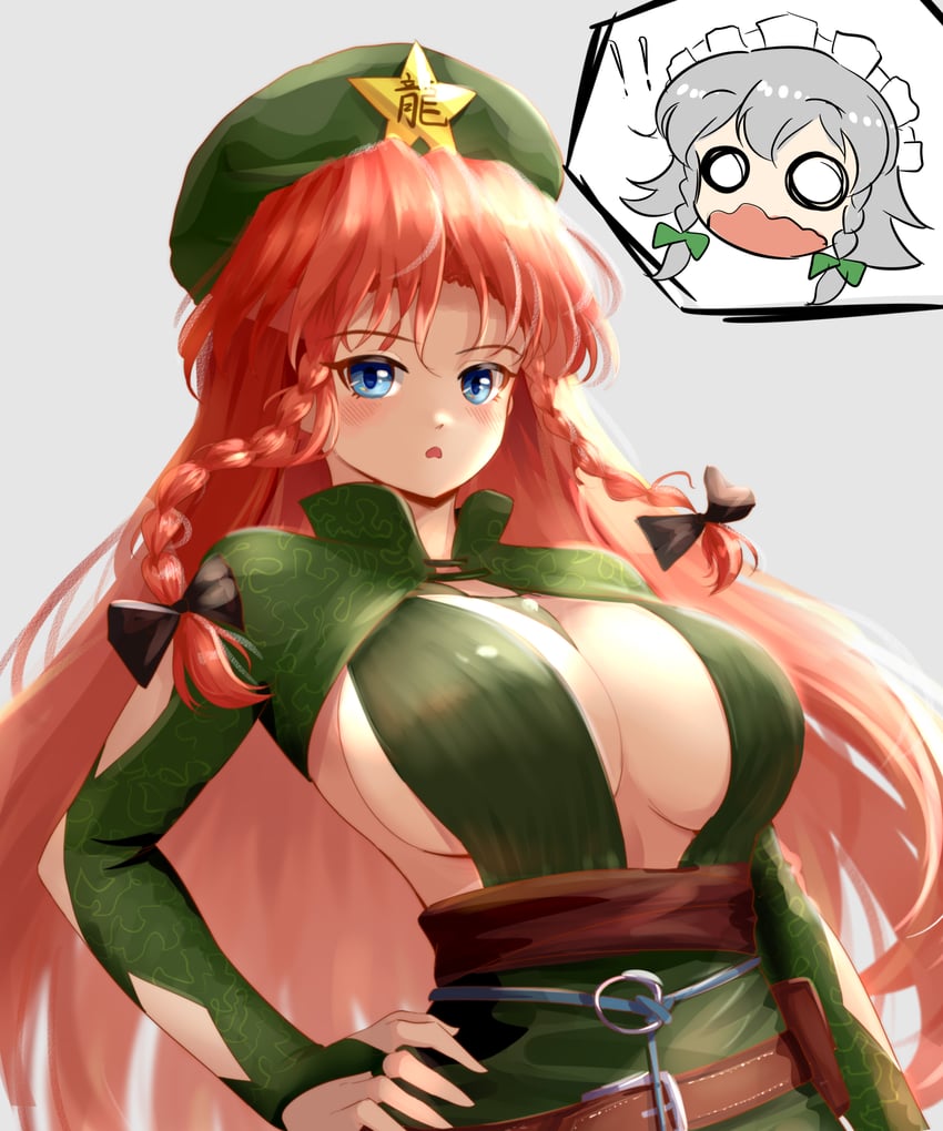izayoi sakuya and hong meiling (touhou) drawn by edz_drawz