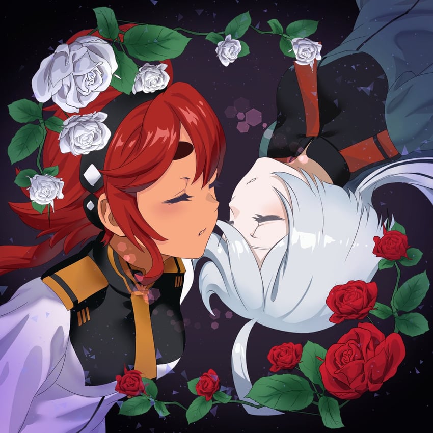 suletta mercury and miorine rembran (gundam and 1 more) drawn by shiroi_karasu