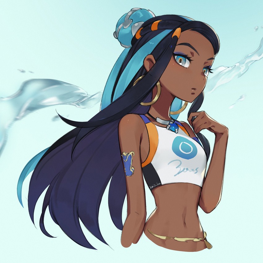 nessa (pokemon and 1 more) drawn by fei_(idws321)