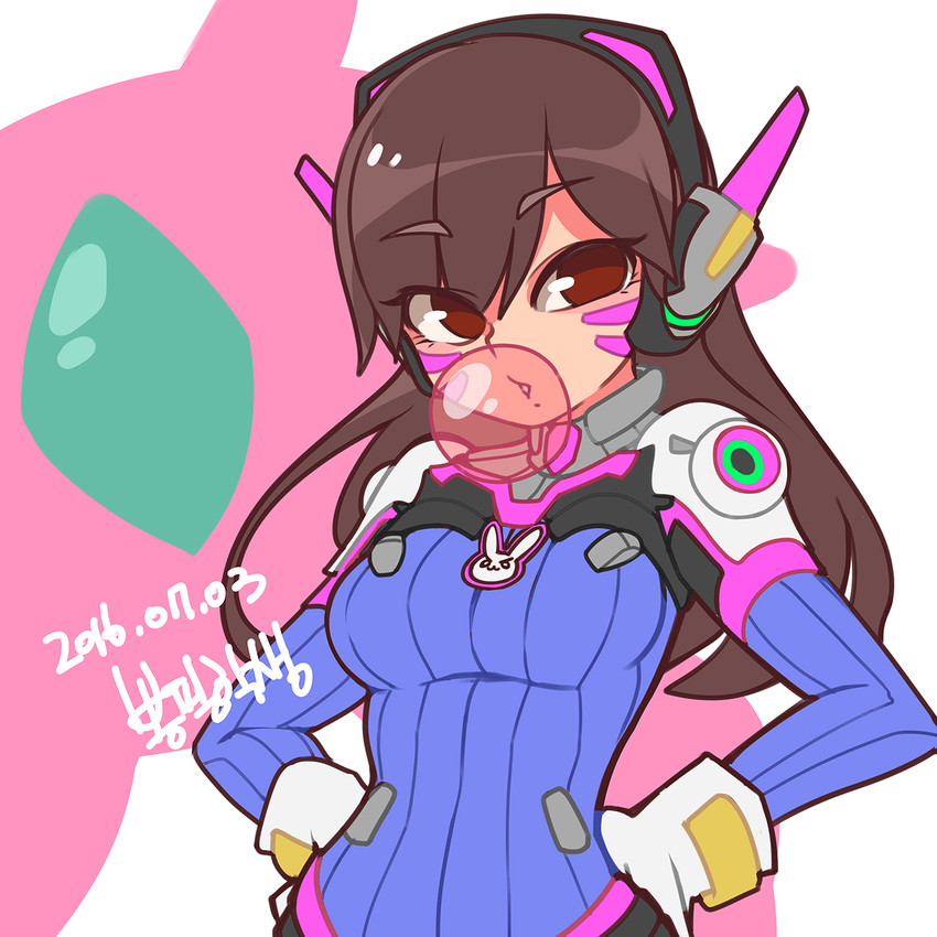 d.va (overwatch and 1 more) drawn by bongfill