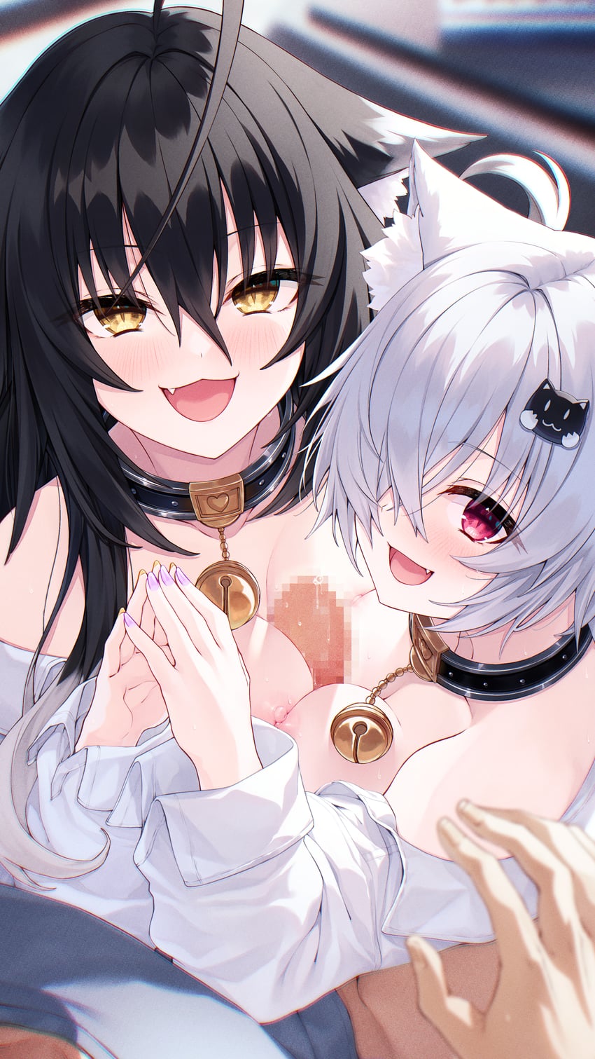 kuon and setsuna (original) drawn by hasumi_(hasubatake39)