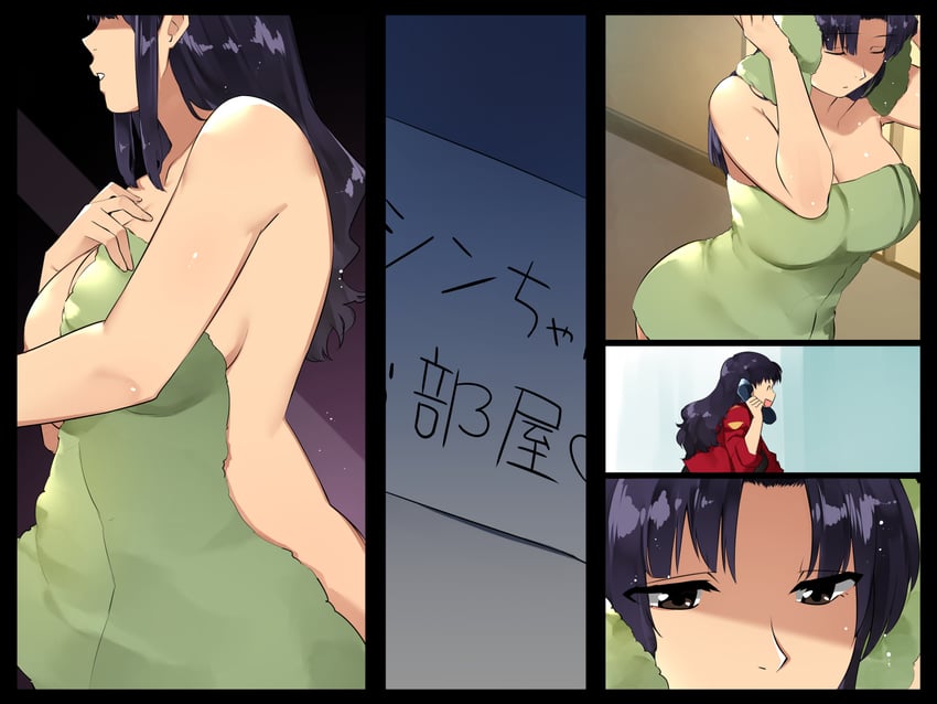 katsuragi misato (neon genesis evangelion) drawn by tamabon_(koutetsu_shabondama)
