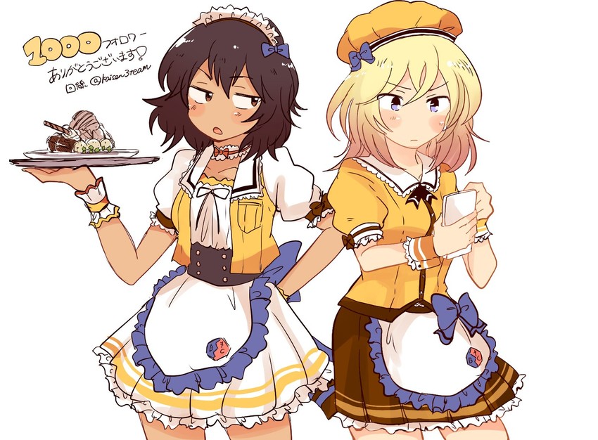 andou and oshida (girls und panzer) drawn by kaisen_(kaisen3team)