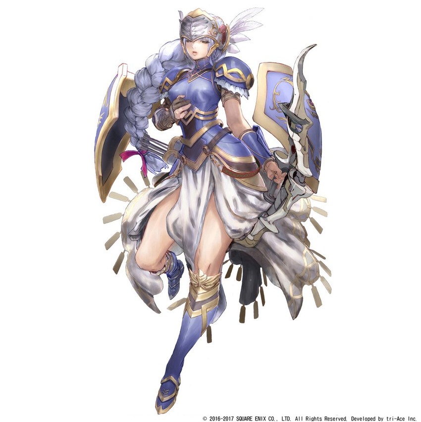 lenneth valkyrie (star ocean and 2 more) drawn by yasuda_akira