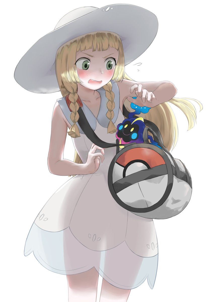 lillie and cosmog (pokemon and 1 more) drawn by epi_zero