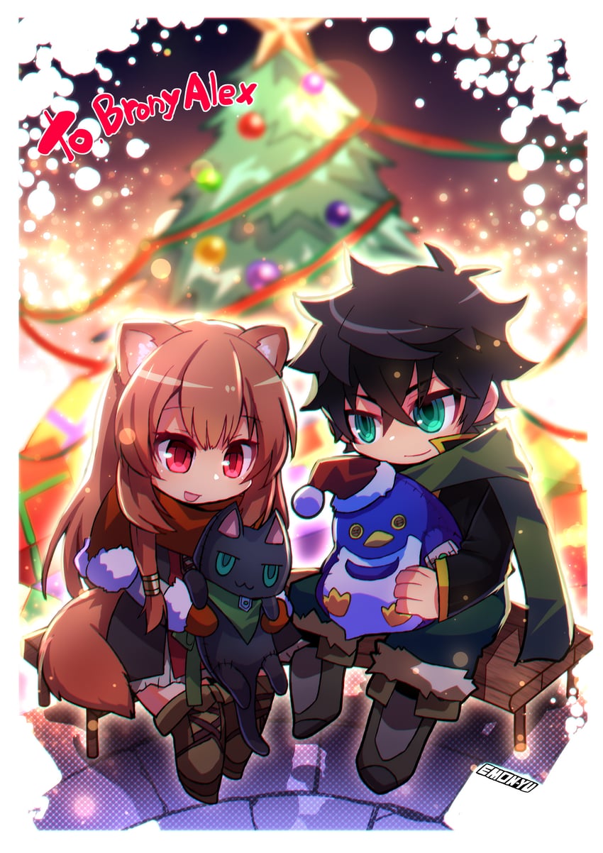 raphtalia and iwatani naofumi (tate no yuusha no nariagari) drawn by emon-yu