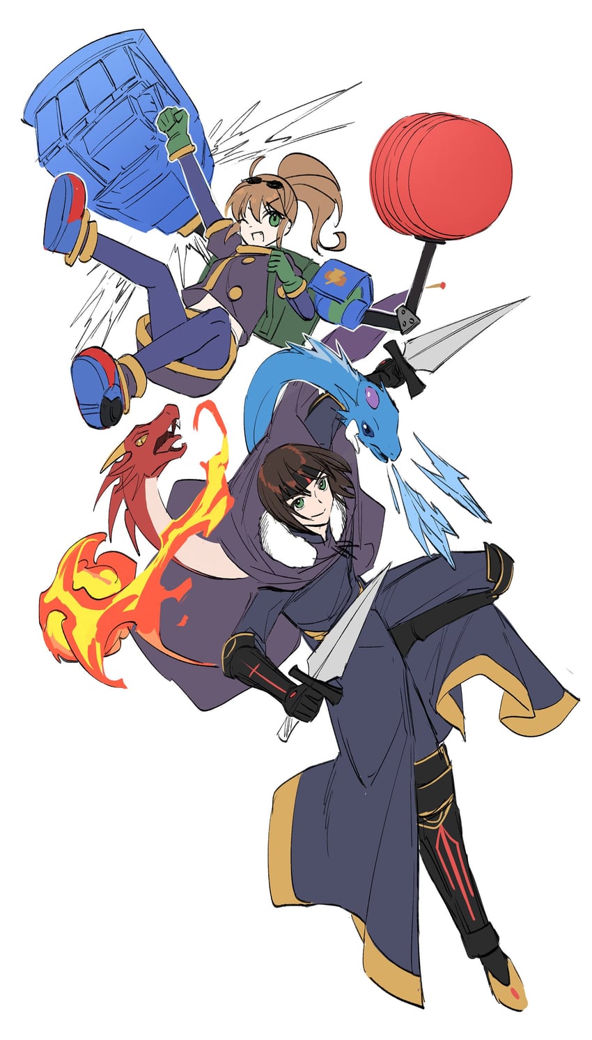 precis neumann and ashton anchors (star ocean and 1 more) drawn by ycco_(estrella)