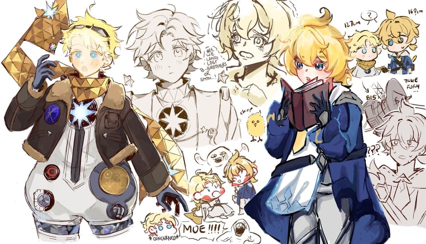 voyager and mika (fate and 2 more) drawn by majunjuu