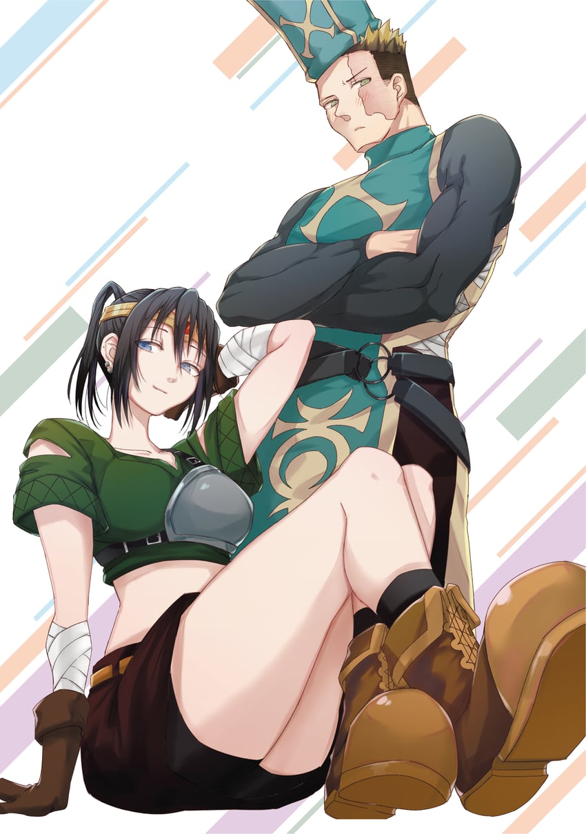 anemone and toto (kizetsu yuusha to ansatsu hime) drawn by k_setsuda