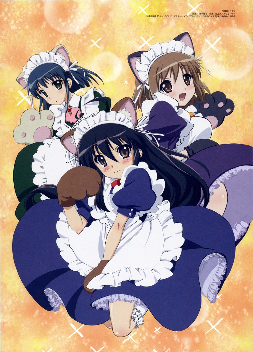 shana, yoshida kazumi, and konoe fumina (megami magazine and 1 more) drawn by aizawa_sumie