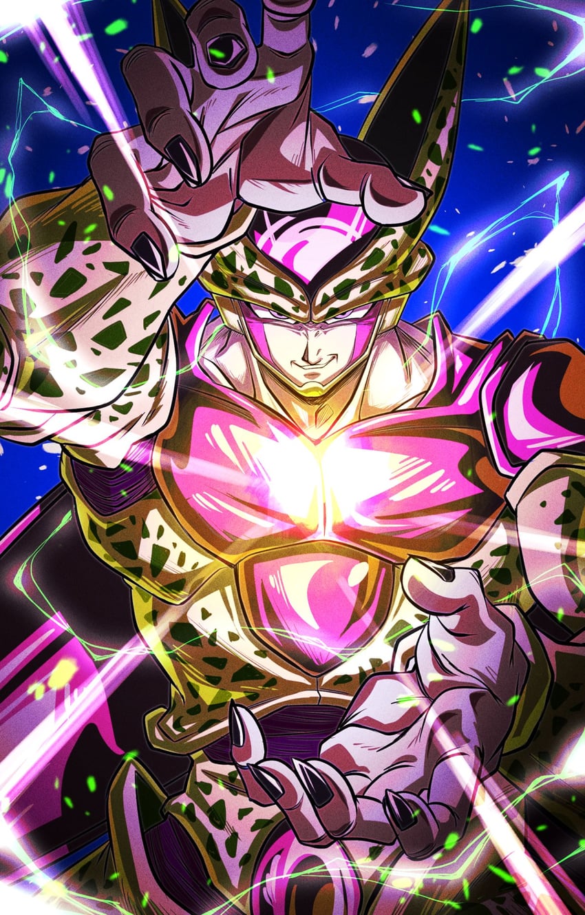 cell and perfect cell (dragon ball and 1 more) drawn by sekitsuki_hayato