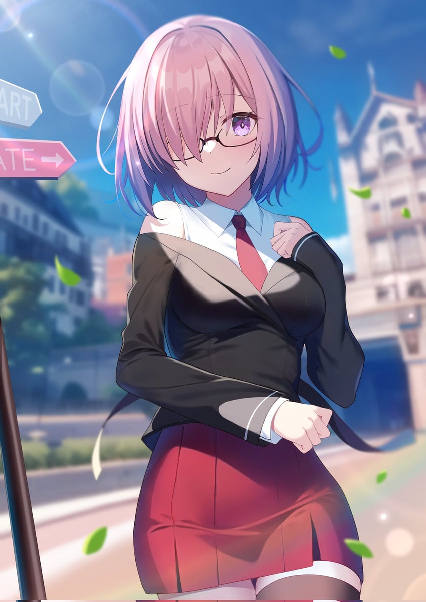 mash kyrielight (fate and 1 more) drawn by mishiro_(ixtlolton)