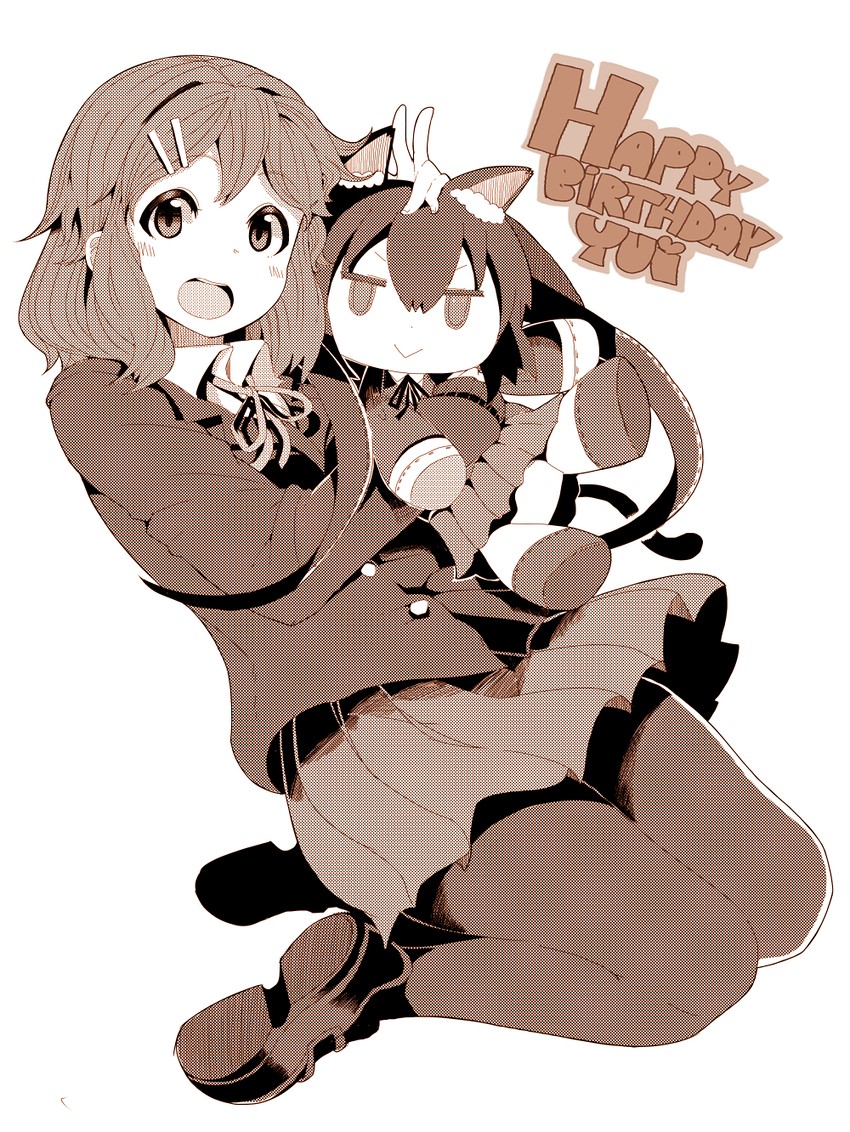 nakano azusa and hirasawa yui (k-on!) drawn by kuzu_kow