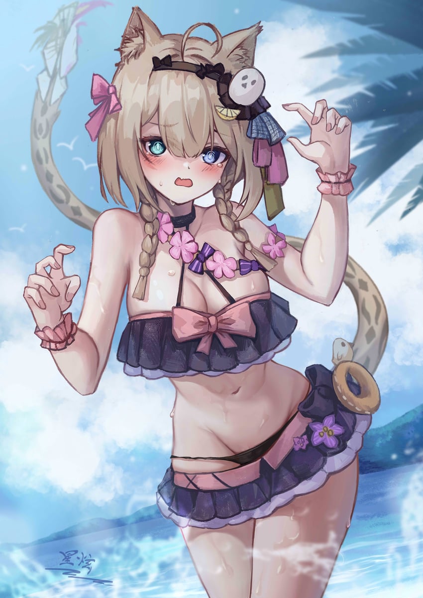pardofelis (honkai and 1 more) drawn by yelan_xing_xuan