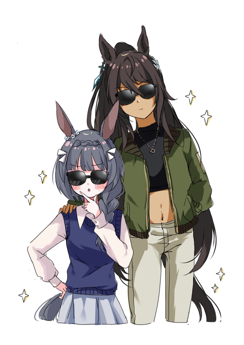 symboli kris s and zenno rob roy (umamusume) drawn by morizu929