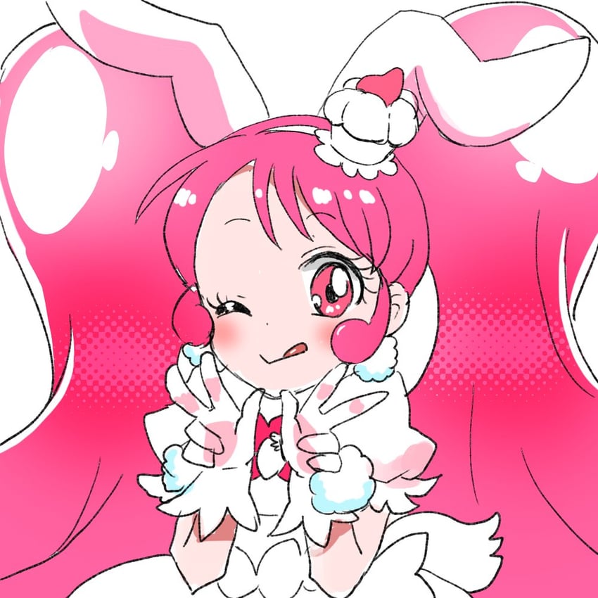 usami ichika and cure whip (precure and 1 more) drawn by fuasora