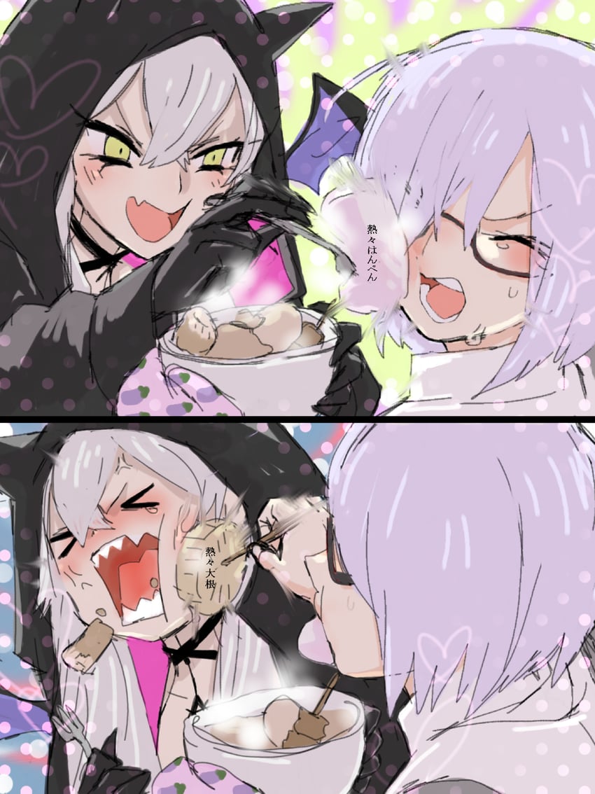 mash kyrielight and lilith (fate and 1 more) drawn by popopo0000001