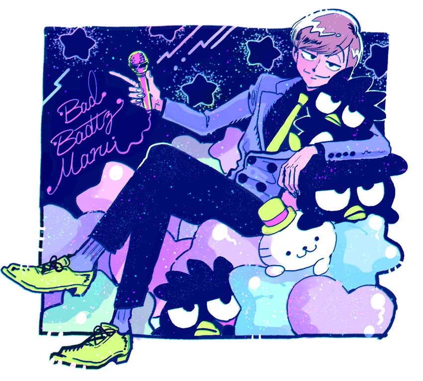 badtz-maru, atsushi, and hana-maru (sanrio and 2 more) drawn by korozikoro