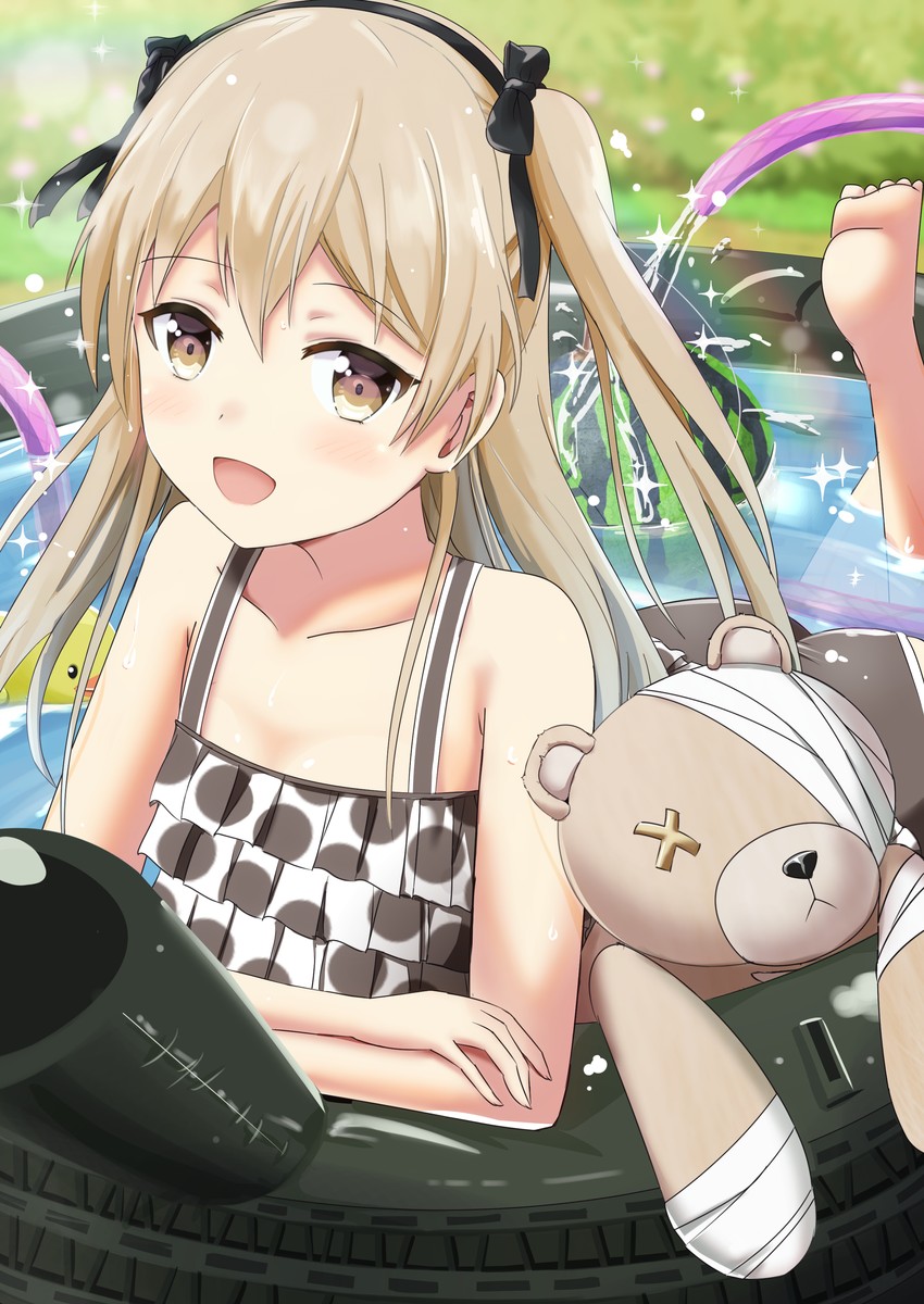 shimada arisu and boko (girls und panzer) drawn by morinooyazi
