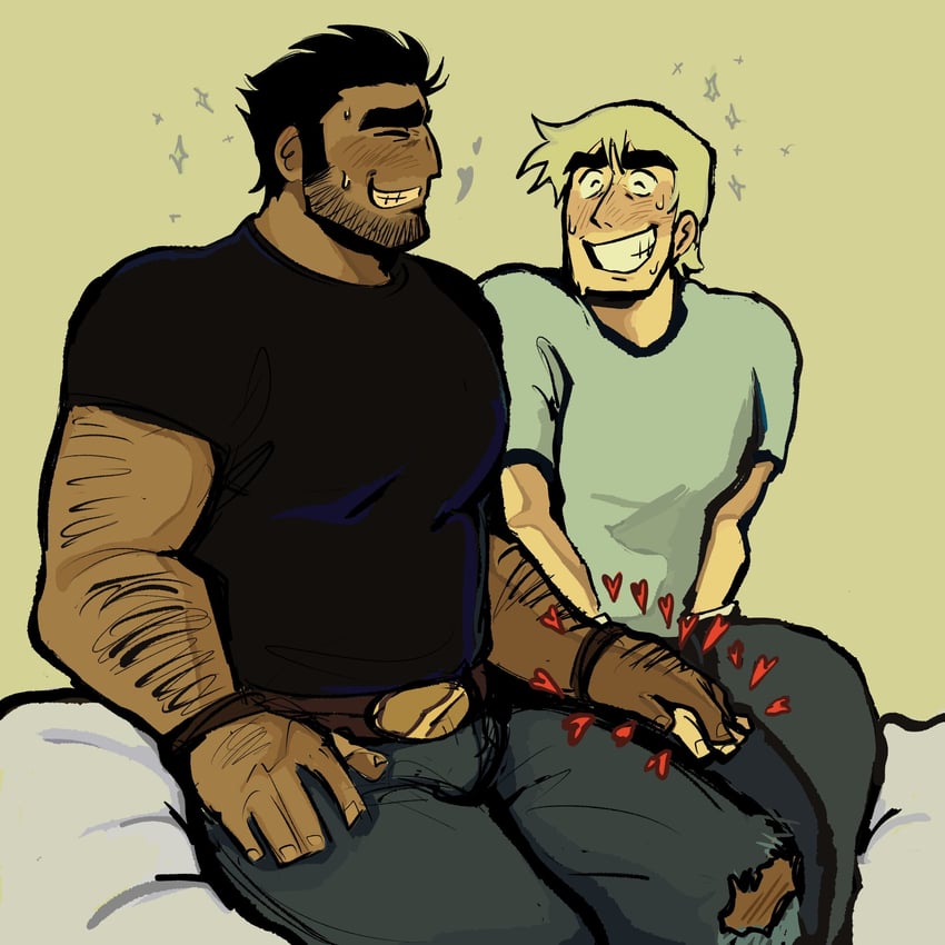 lucas lee and todd ingram (scott pilgrim and 1 more) drawn by jaime_(grizzgotmilk)