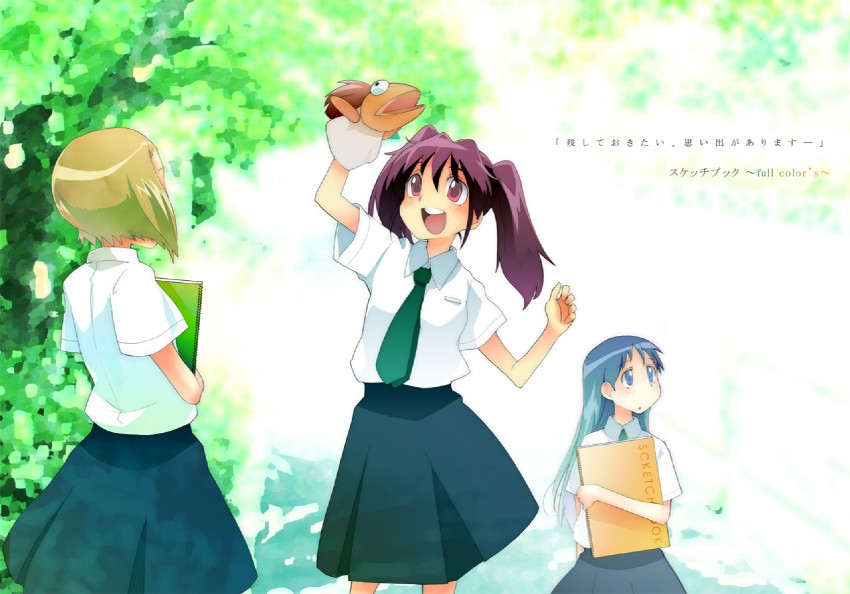 kajiwara sora, asou natsumi, and torikai hazuki (sketchbook full colors) drawn by madam_s