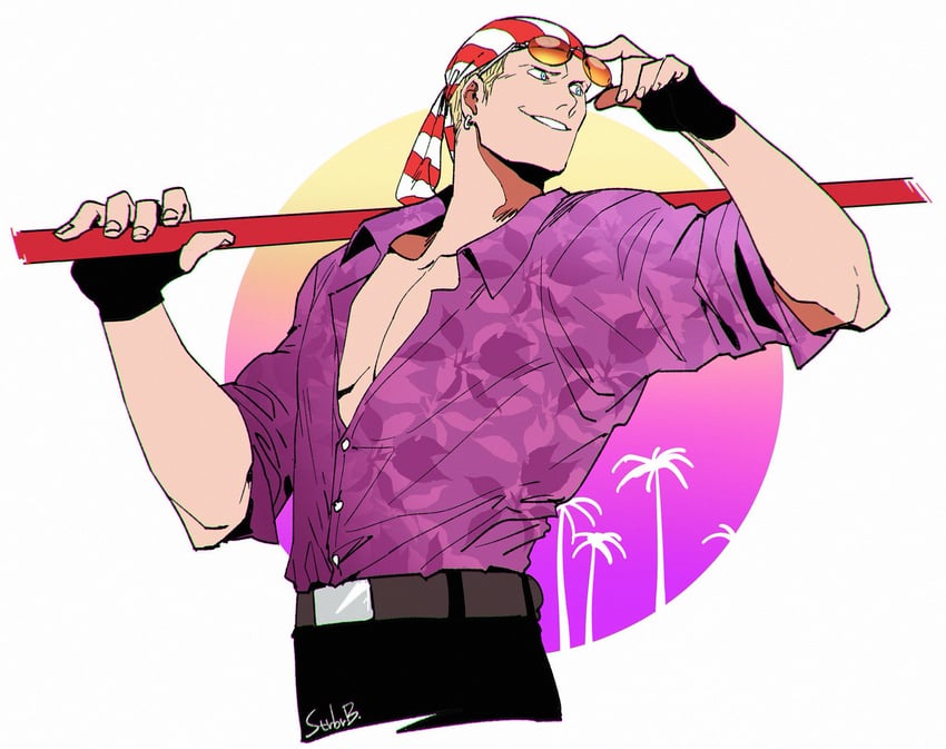 billy kane (the king of fighters and 1 more) drawn by strbrb789