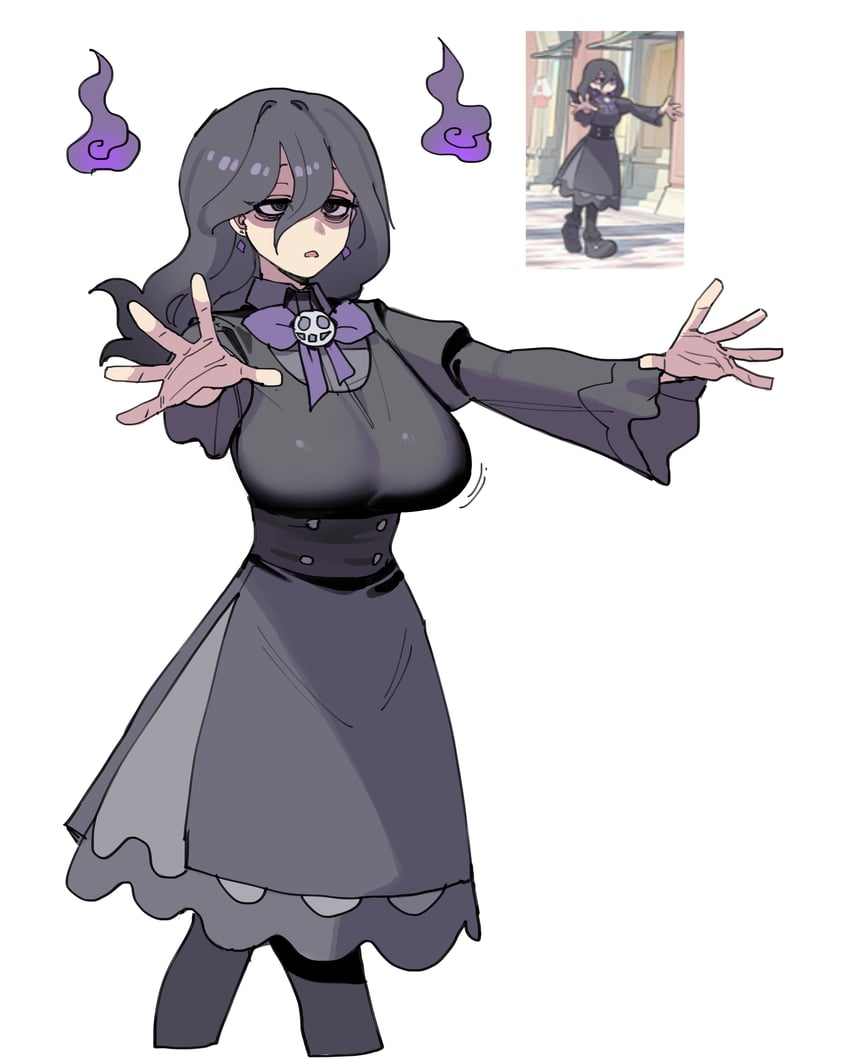 hex maniac (pokemon and 1 more) drawn by ratatatat74