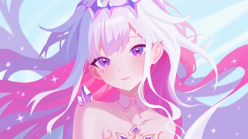 koseki bijou (hololive and 1 more) drawn by v1v1anite