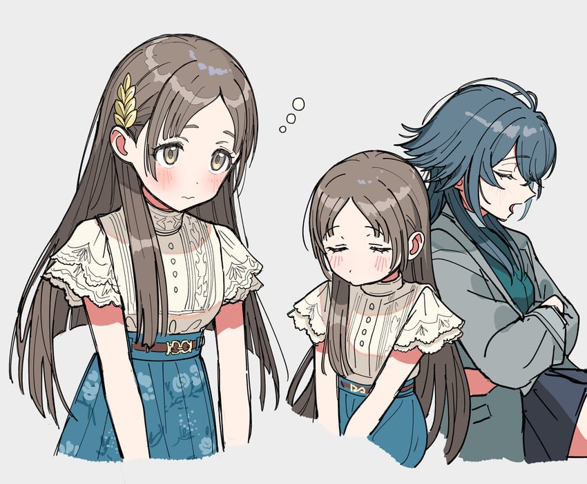 tsukimura temari and kuramoto china (idolmaster and 1 more) drawn by ippan_gakumasup