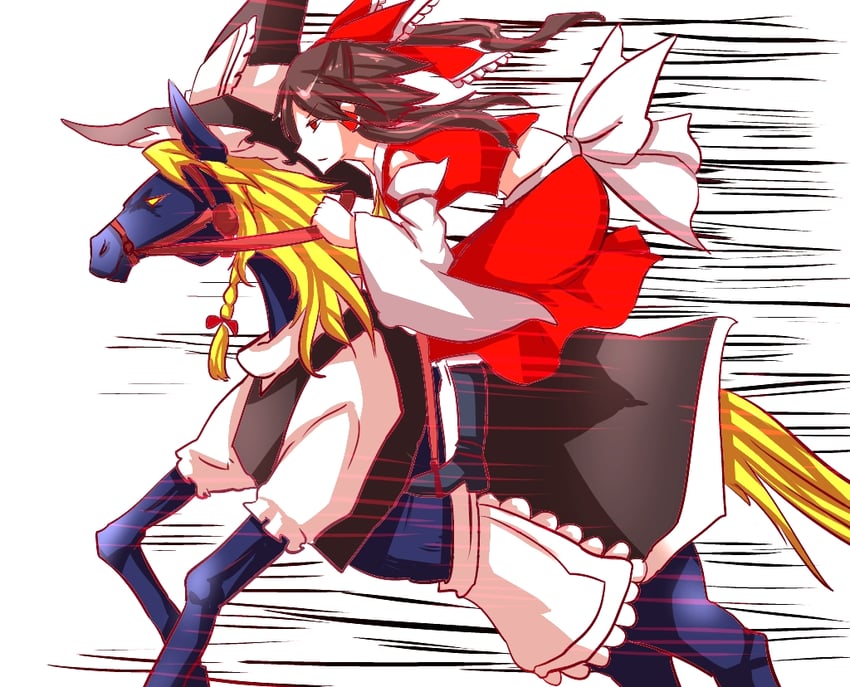 hakurei reimu and kirisame marisa (touhou) drawn by takatsuki_nato