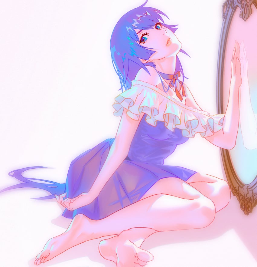 senjougahara hitagi (monogatari and 1 more) drawn by rapa_rachi