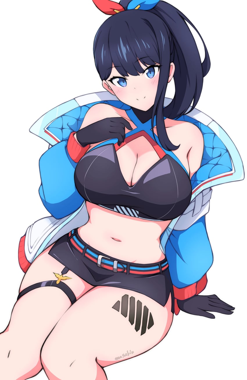 takarada rikka (gridman universe and 1 more) drawn by masakin